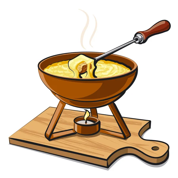 Fondue — Stockvector