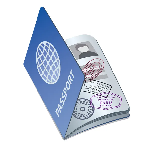 Passeport — Image vectorielle