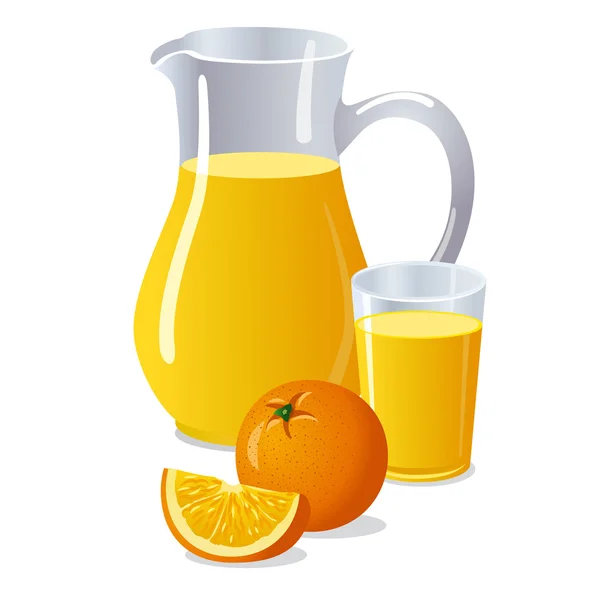 Orange juice — Stock Vector