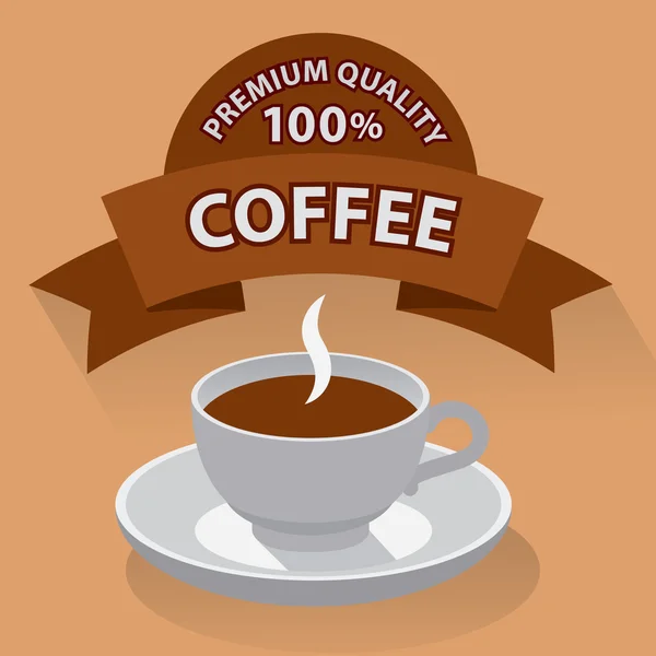 Estandarte de café — Vector de stock