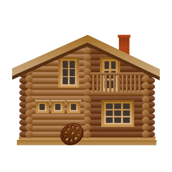 Ξύλινο σπίτι — Διανυσματικό Αρχείο