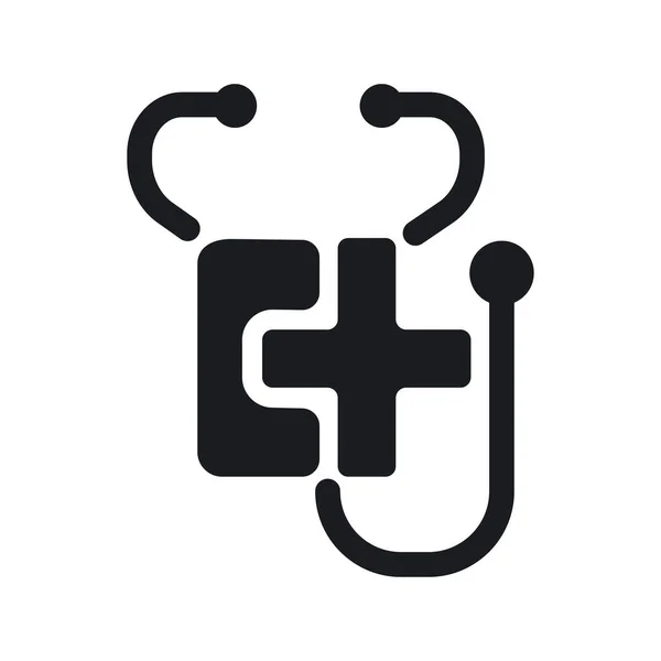Ιατρική Βοήθεια Υπηρεσία Λογότυπο Διανυσματική Εικόνα Εικονογράφηση — Διανυσματικό Αρχείο