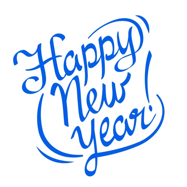 Happy New Year Lettering Vector Illustration Image — Stock Vector