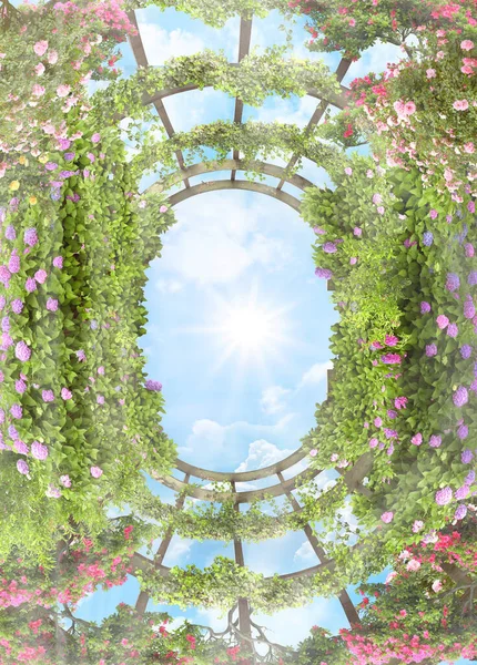 View Sky Arch Flowers — ストック写真