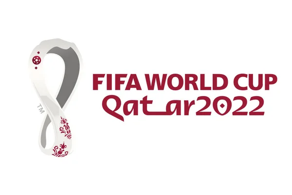 카타르 2022 Vector Logo 2022 Fifa World Cup 행사는 2022 — 스톡 벡터