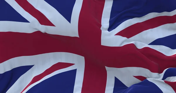 Birleşik Krallık Bayrağını Sallayan — Stok fotoğraf
