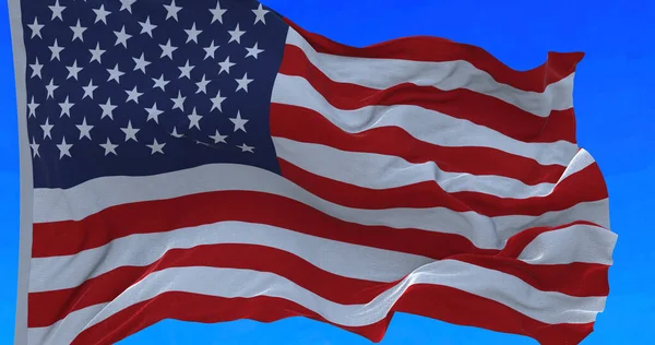 Erstaunliches Schwenken Der Amerikanischen Flagge — Stockfoto