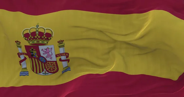Csodálatos Nagy Hullámzó Spanyol Zászló — Stock Fotó