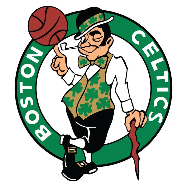 Boston Massachusetts Estados Unidos Março 2022 Waving Flag Boston Celtics — Vetor de Stock