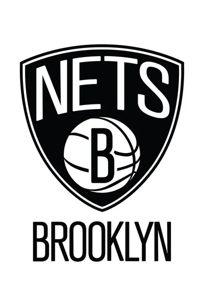 New York, Massachusetts - ABD - 23 Mart 2022: Brooklyn Nets bayrağı sallama. Brooklyn Nets, ABD 'nin Brooklyn şehrinde bulunan profesyonel basketbol takımıdır..