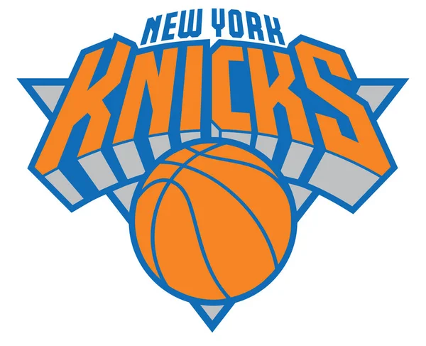 New York Abd Mart 2022 New York Knicks Bayrağı Sallama — Stok Vektör