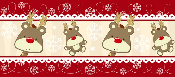 Leuke kerst banner decoratie — Stockvector