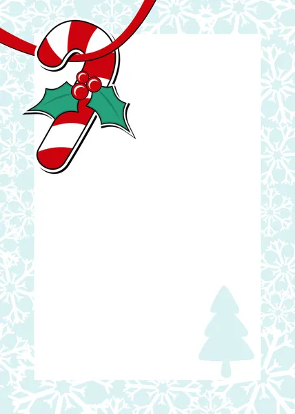 Navidad caramelo bastón fondo — Vector de stock