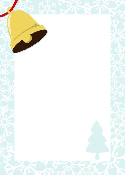 クリスマスの鐘フレームの背景 — ストックベクタ