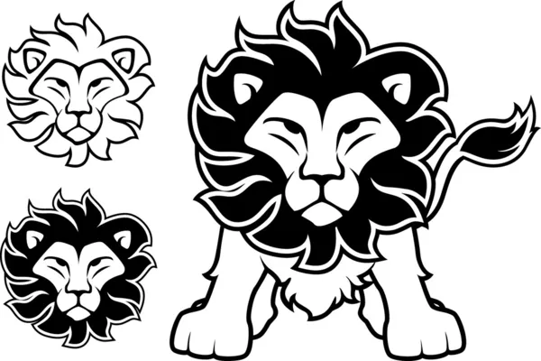 Lion logo vettoriale — Vettoriale Stock