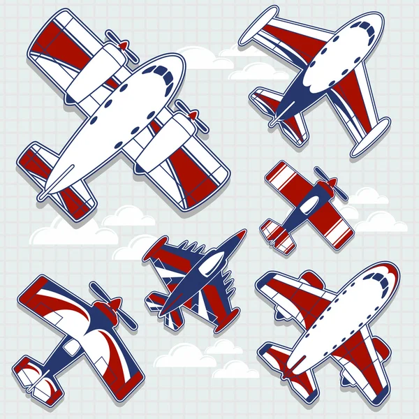 Aviones animados Imágenes Vectoriales, Gráfico Vectorial de Aviones animados  | Depositphotos