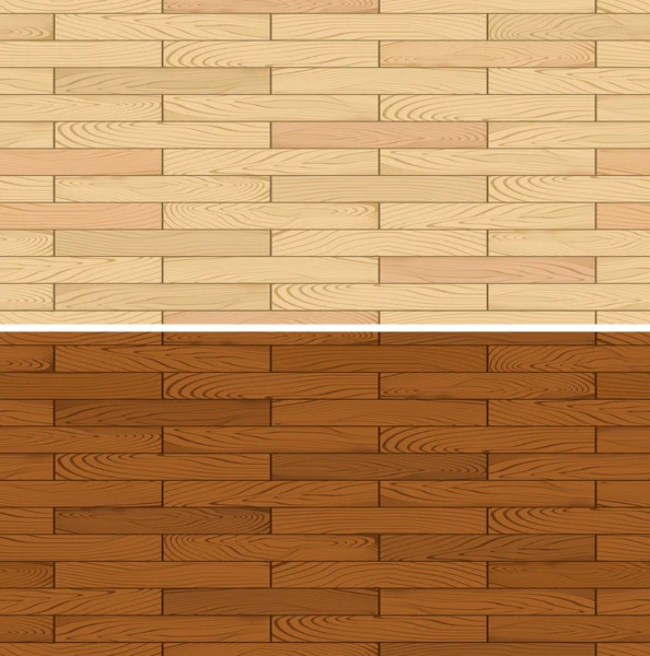 Seamless vector illustration of wooden floor flooring panel texture — Stock Vector