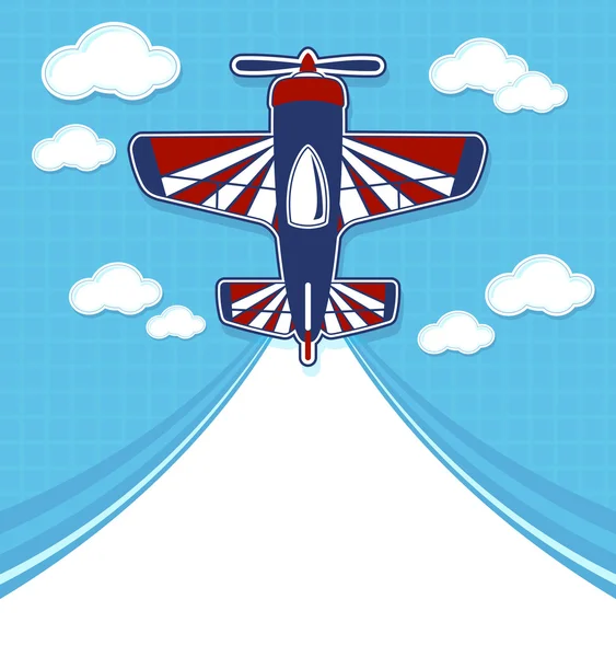 Fondo vector avión — Vector de stock