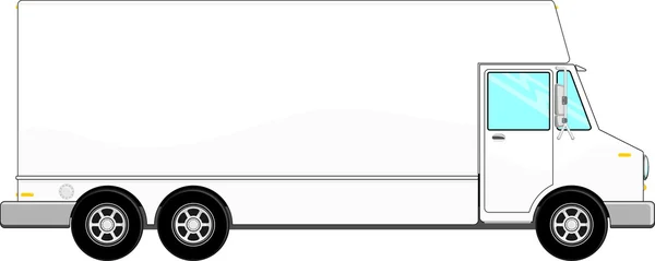 Bílá turné autobus vektor — 图库矢量图片