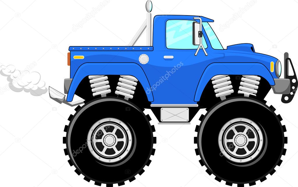 Monster truck 4x4 cartoon