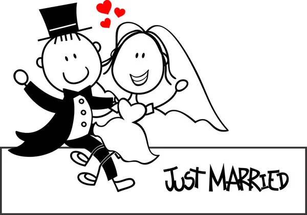 ᐈ Disegno Matrimonio Divertente Vettore Di Stock Illustrazione Sposi Scarica Su Depositphotos