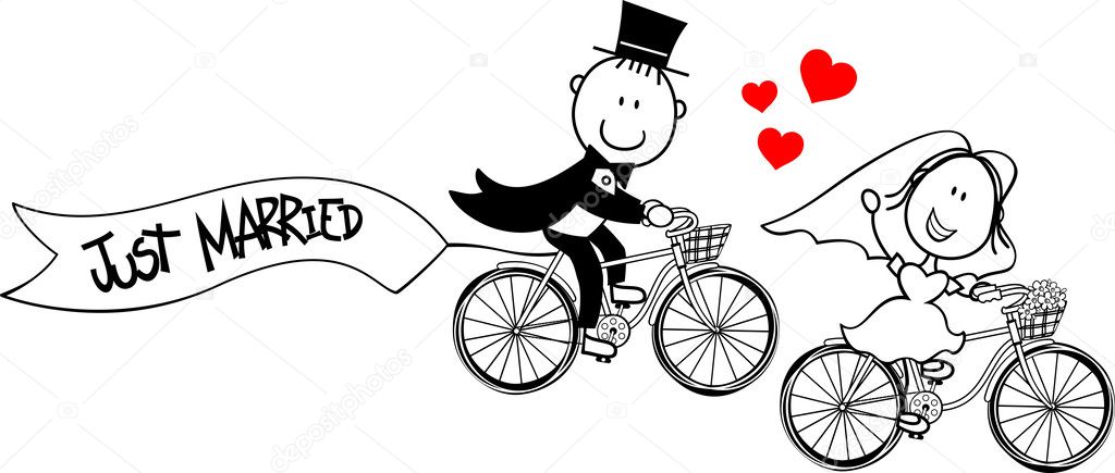 Wedding card bikes funny