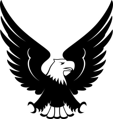 Kartal dövme vektör