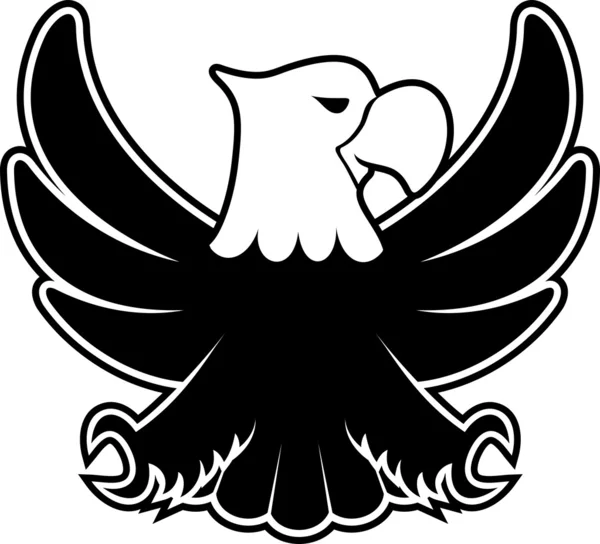 Eagle tecknade emblem — Stock vektor