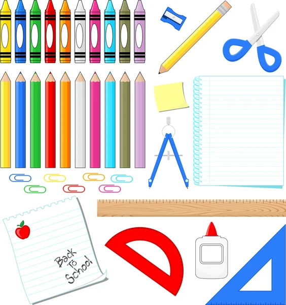 School supplies — Stock Vector