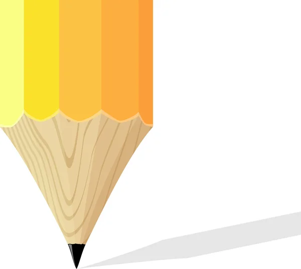 Fundo ponta lápis amarelo — Vetor de Stock