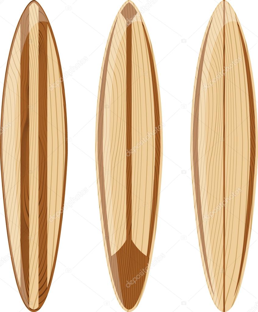 Retro Wooden Surfboards Stock Vector Hayaship 29008913 Retro Wooden Surfboards Stock Vector
