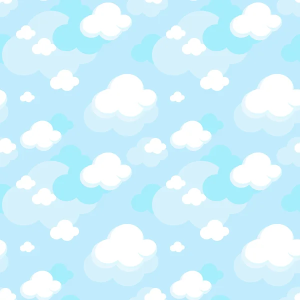 Nuages fond de motif — Image vectorielle