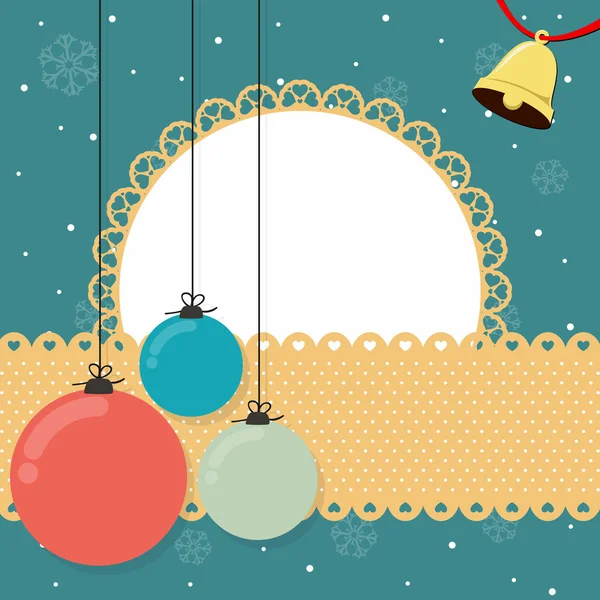 Kerstmis scrapbook achtergrond — Stockvector