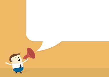 megafon karikatür arka plan