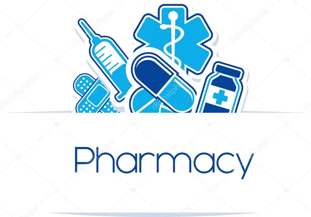 Pharmacy medicines vector design