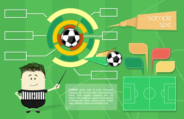 Ποδόσφαιρο infographics — Διανυσματικό Αρχείο