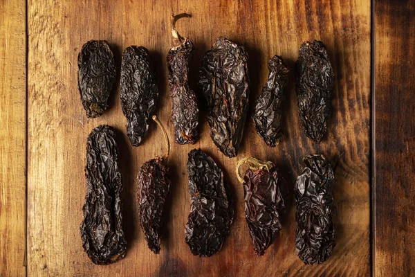 Chile Morita Mexican Chili Dried Smoked Form Jalapeno Chili Used — Stock Photo, Image