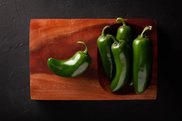 Serrano Chile Green Chile Capsicum Annum Variété Très Populaire Chili — Photo