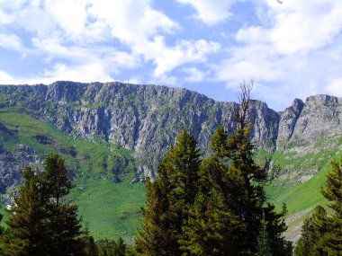 güzel manzara dağlarda. Sibirya. sayan Dağları.