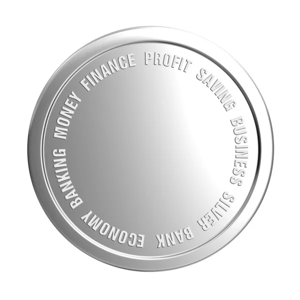 Moneta d'argento — Foto Stock
