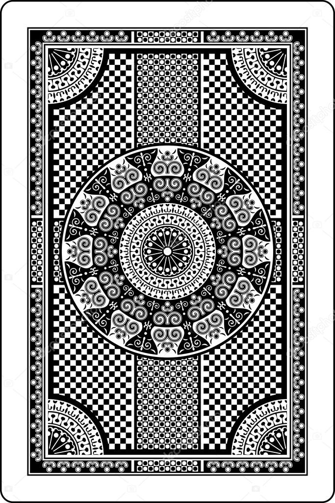 Playing Card Back Side Vector Image By C Bobyramone Vector Stock
