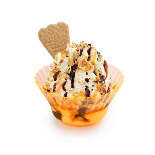 Roomijs sundae — Stockfoto