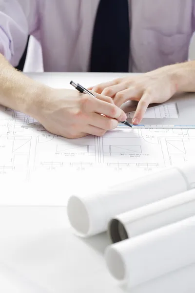 Architect at work — Stock Photo, Image