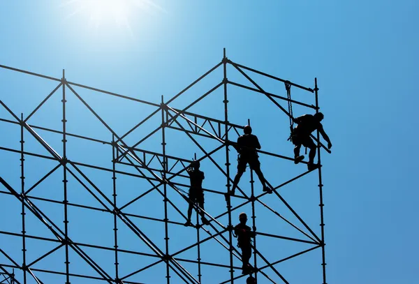 Trabajadores de la construcción — Foto de Stock