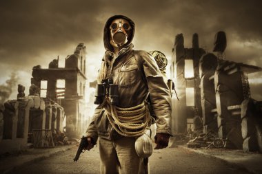 post apocalyptic survivor gaz maskesi