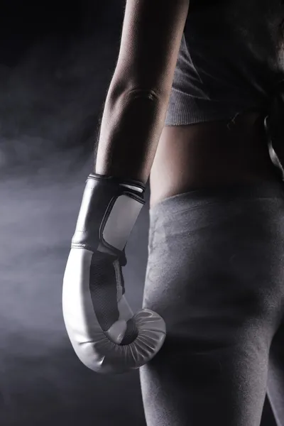 Жінка боксер — стокове фото