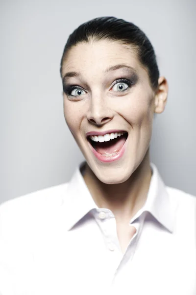 Happy and surprised — Stock Photo, Image
