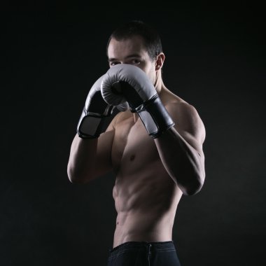 Boxer man clipart