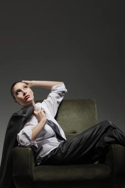 Retrato de mulher sensual, modelo de moda — Fotografia de Stock