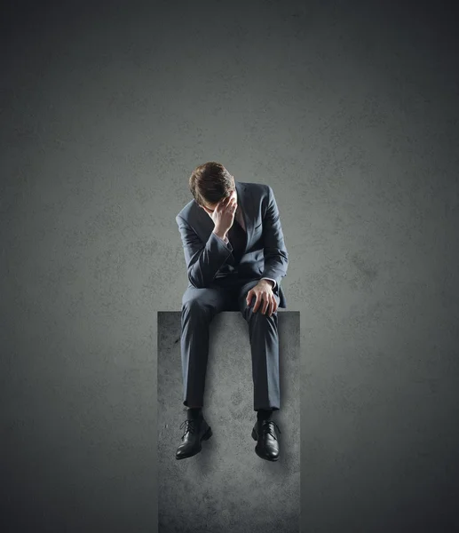 Depressed businessman — Stock Photo, Image